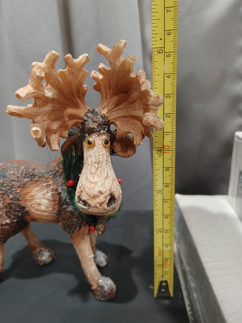 Adorable Humor Long-Faced Wild Moose Figurine – Ceramic Polyresin - Picture 6 of 8